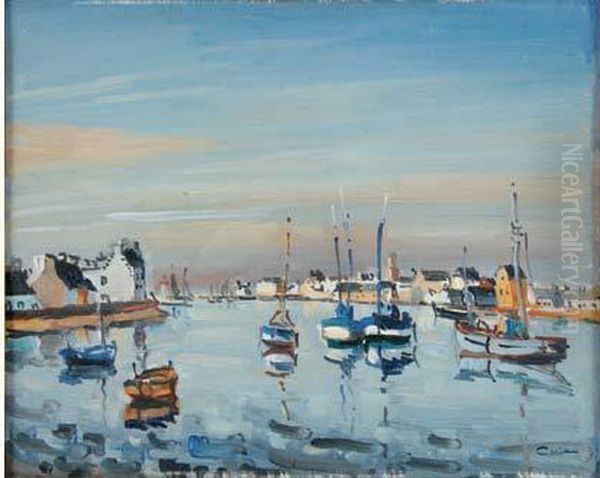  Port Breton  Oil Painting by Edmond Ceria