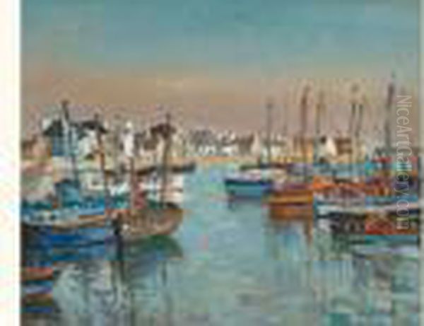  Port Breton  Oil Painting by Edmond Ceria
