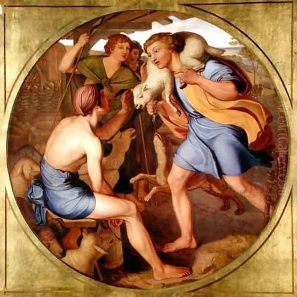 The Good Shepherd Oil Painting by Victor Emil Janssen