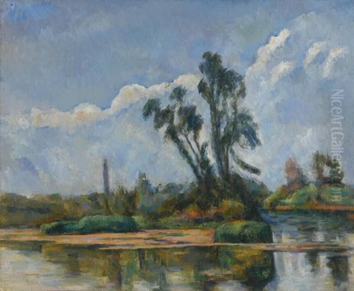 La Riviere Oil Painting by Paul Cezanne