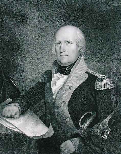 George Rogers Clark 1752-1818 Oil Painting by John Wesley Jarvis
