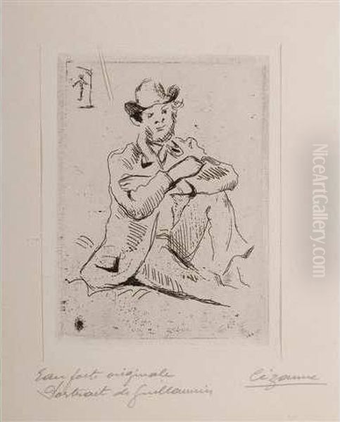 Guillaumin Au Pendu Oil Painting by Paul Cezanne