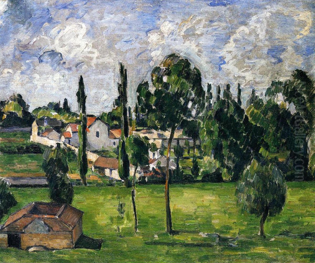 Paysage Avec Conduite D'eau Oil Painting by Paul Cezanne