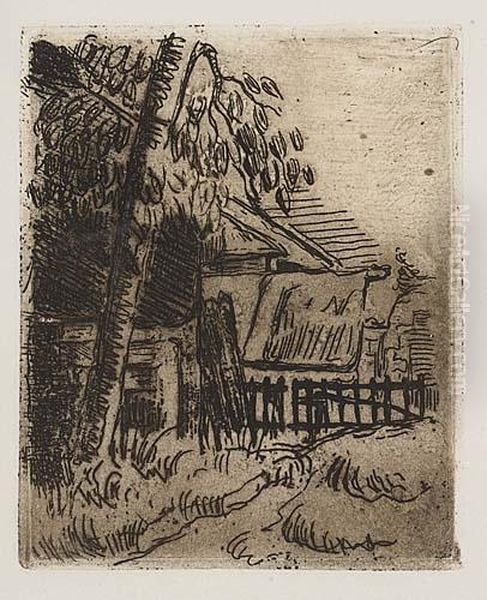 Two Etchings.
Guiallaumin Au Pendu Oil Painting by Paul Cezanne
