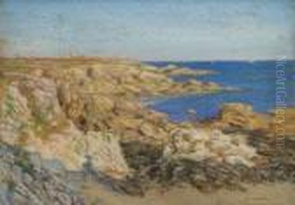 Adriatische Kustenlandschaft Oil Painting by Arsene Chabanian