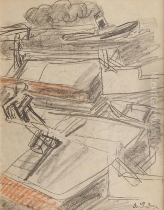 Le Chalutier Oil Painting by Auguste Chabaud