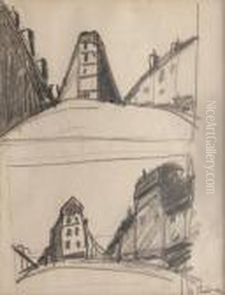 L'avenue Oil Painting by Auguste Chabaud