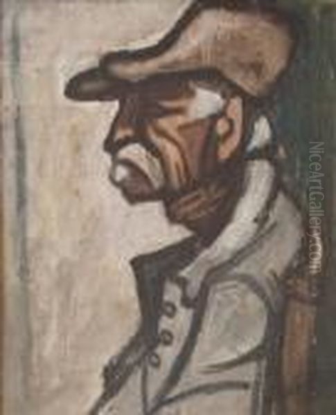 Portrait D'homme Oil Painting by Auguste Chabaud