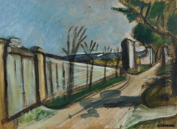 L'allee. Oil Painting by Auguste Chabaud
