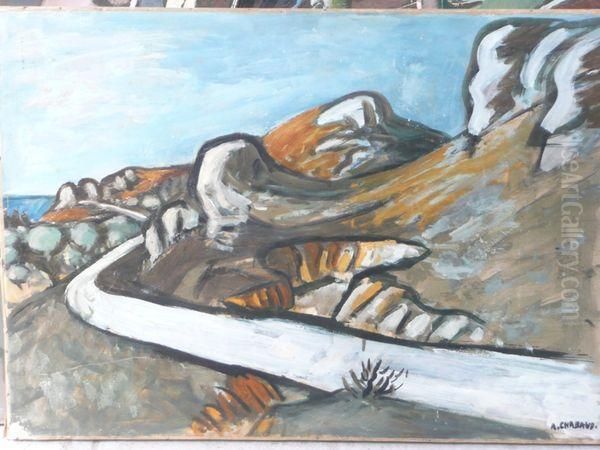 La Route Blanche. Oil Painting by Auguste Chabaud