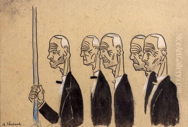 La Procession Oil Painting by Auguste Chabaud