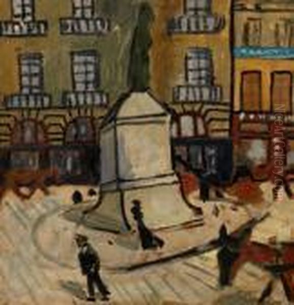 Le Quai De Conti Oil Painting by Auguste Chabaud