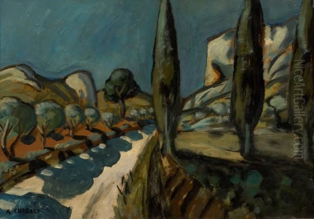 Montagnette Oil Painting by Auguste Chabaud