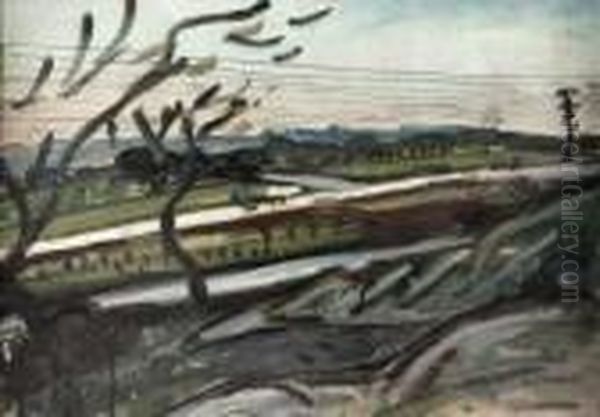 Chemin Des Alpilles Oil Painting by Auguste Chabaud