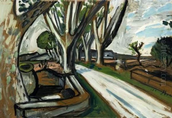 Montagnette Oil Painting by Auguste Chabaud