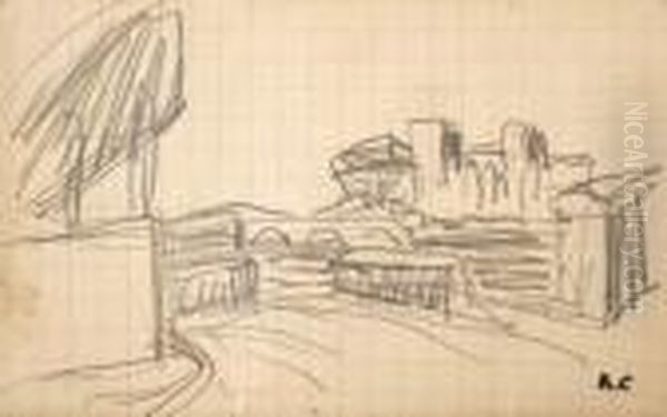 Paysages Et Rues Diverses Oil Painting by Auguste Chabaud