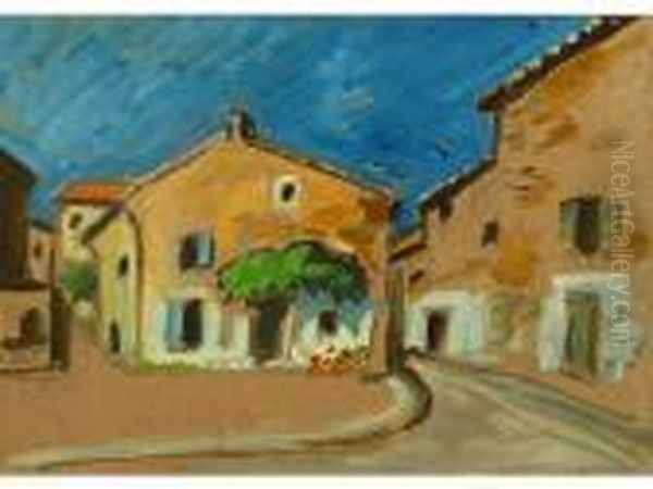 Le Village Oil Painting by Auguste Chabaud