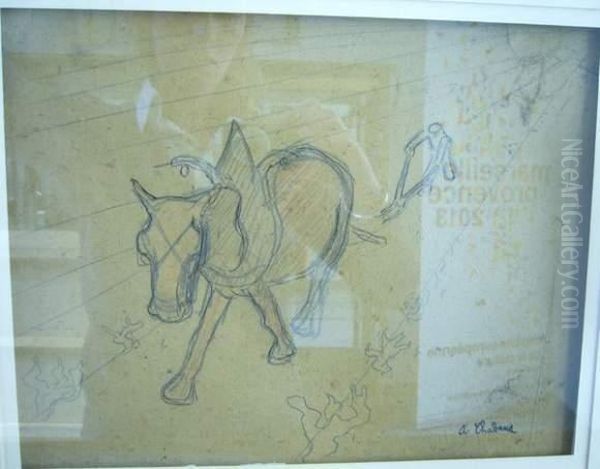 Le Laboureur Oil Painting by Auguste Chabaud