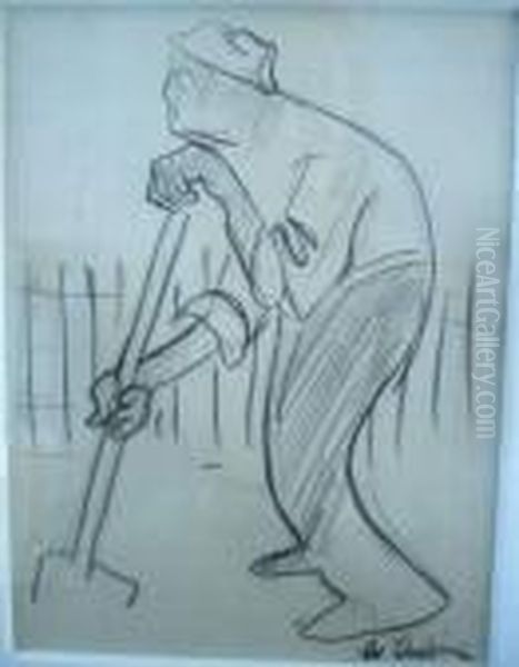 Le Paysan Oil Painting by Auguste Chabaud