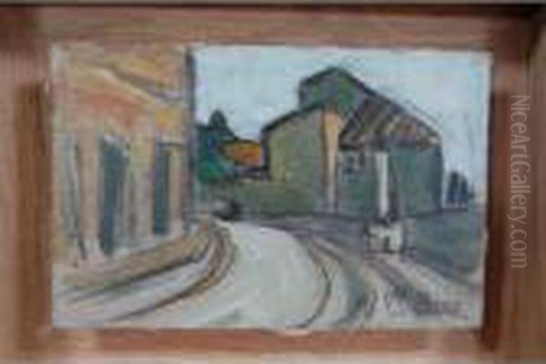 La Route Oil Painting by Auguste Chabaud