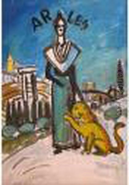 Arles Oil Painting by Auguste Chabaud