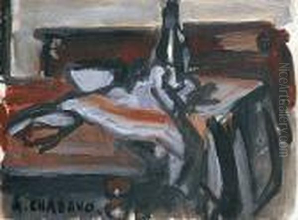 Nature Morte Oil Painting by Auguste Chabaud