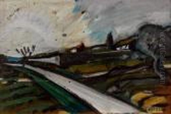 Chemin De Costebelle Oil Painting by Auguste Chabaud