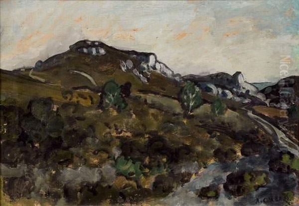 La Montagnette Oil Painting by Auguste Chabaud