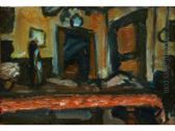 Scene Dinterieur Oil Painting by Auguste Chabaud