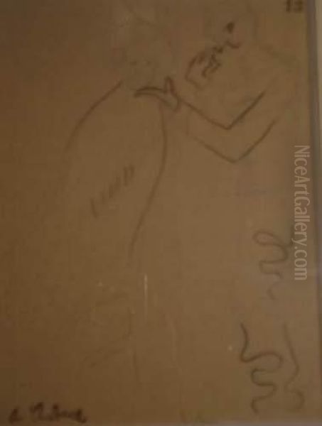 La Conversation Oil Painting by Auguste Chabaud