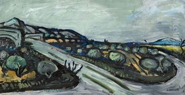 Montee Du Pont De L'arche. Oil Painting by Auguste Chabaud