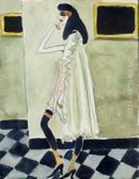Femme Debout Oil Painting by Auguste Chabaud