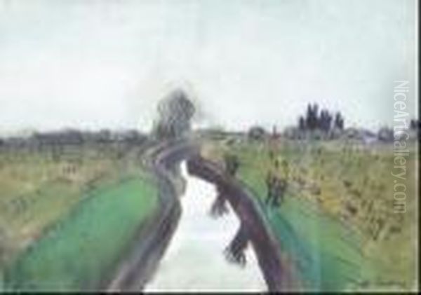 Riviere Dans Les Champs Oil Painting by Auguste Chabaud