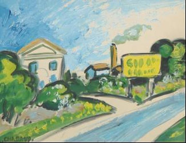 L'usine Oil Painting by Auguste Chabaud