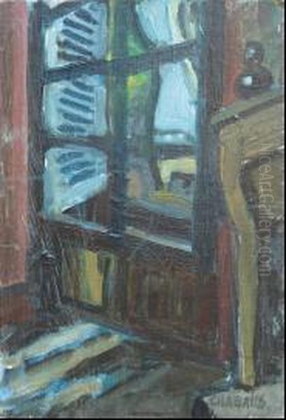 La Fenetre Du Petit Salon Oil Painting by Auguste Chabaud