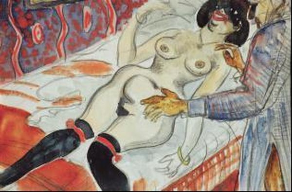 Tentation Oil Painting by Auguste Chabaud