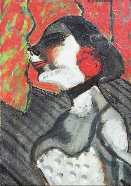 La Chanteuse Oil Painting by Auguste Chabaud