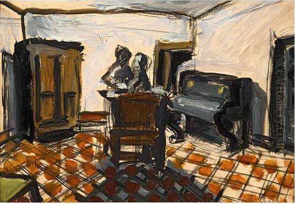 Interieur. Oil Painting by Auguste Chabaud