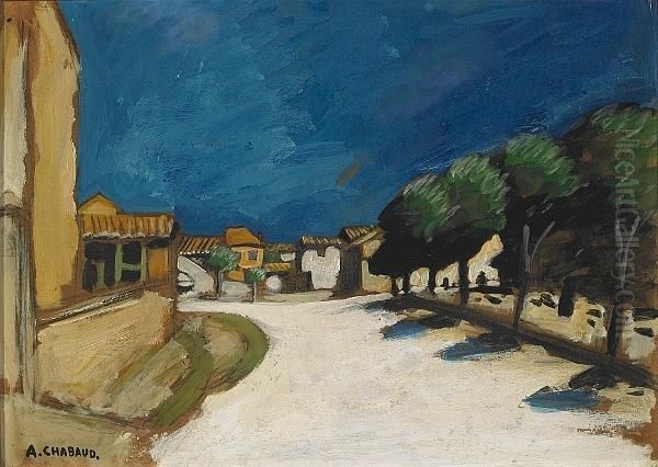 Entree De Village, Tarascon Ca. 1923 Oil Painting by Auguste Chabaud