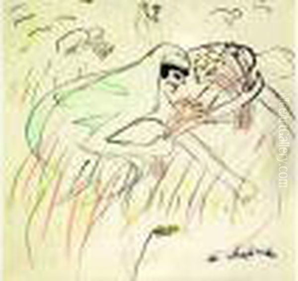 La Moisson Oil Painting by Auguste Chabaud