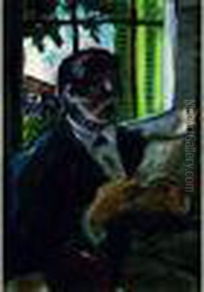 Homme Lisant Oil Painting by Auguste Chabaud