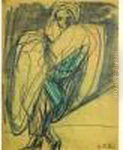 Elegante Oil Painting by Auguste Chabaud