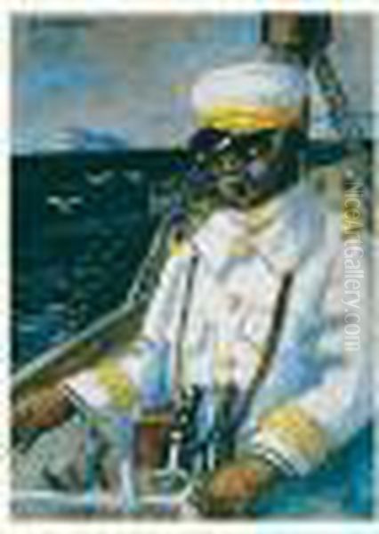 Le Capitaine Marin Oil Painting by Auguste Chabaud