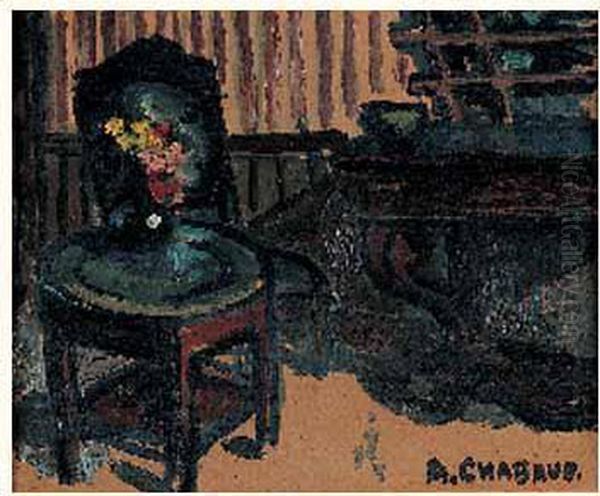 Interieur Oil Painting by Auguste Chabaud