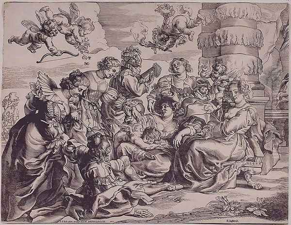 The Garden of Love Oil Painting by Christoffel Jegher