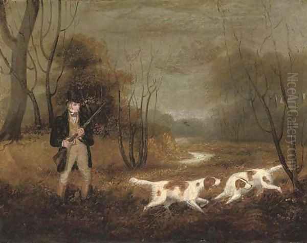 An autumnal shoot Oil Painting by Samuel John Egbert Jones