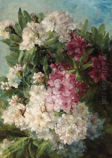 Rhodondendrons Oil Painting by Adrienne Jacqueline 's Jacob
