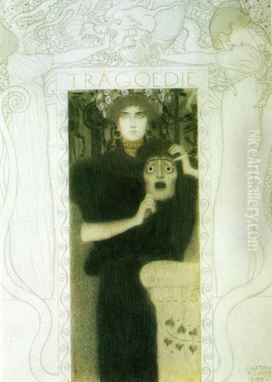 Tragedy Oil Painting by Gustav Klimt
