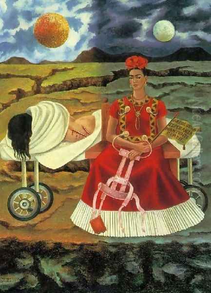 Tree Of Hope Oil Painting by Frida Kahlo