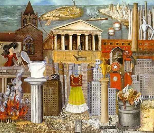 My Dress Hangs There Oil Painting by Frida Kahlo